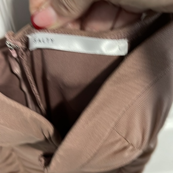 Nude Rushed Dress - Picture 3 of 3